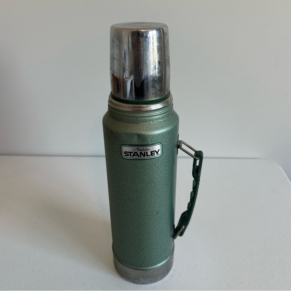 Vintage Aladdin Stanley Green Quart Size Thermos